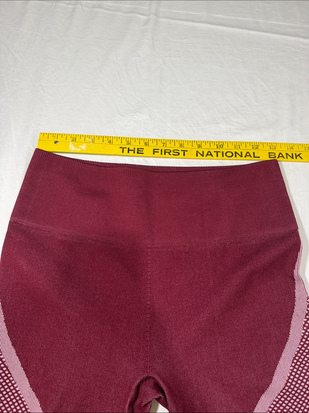 Fabletics Seamless Two-Piece Workout Set - Dusty Rose & Burgundy - Picture 4 of 6